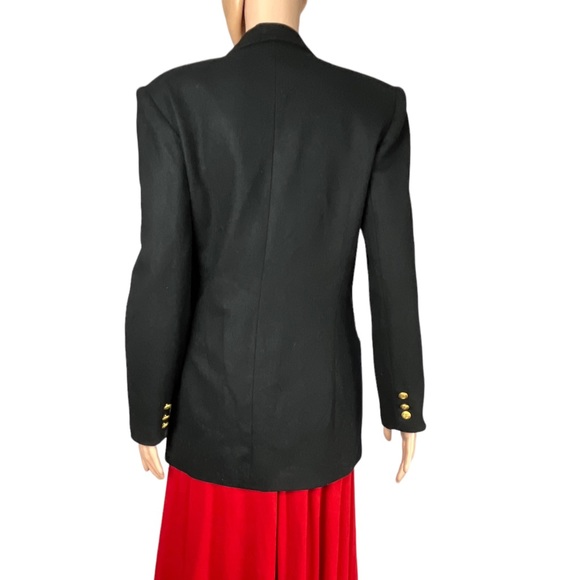 Vintage Private Concepts Double Breasted Blazer, Black |L - Picture 3 of 12